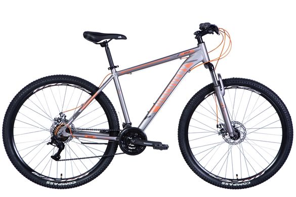 Велосипед AL 29" Discovery BASTION AM DD 2024 (серебристо-оранжевый (м))