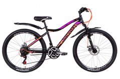 Велосипед 26" Discovery KELLY AM DD черно-оранжево-фиолетовый (м) 2021