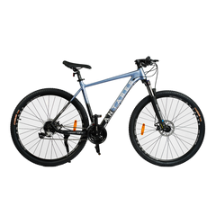 Велосипед Corso Antares, 29", алюміній, рама 19", обладнання Shimano Altus, вилка Suntour, 24 швидкості, сірий з чорним (AR-29507)