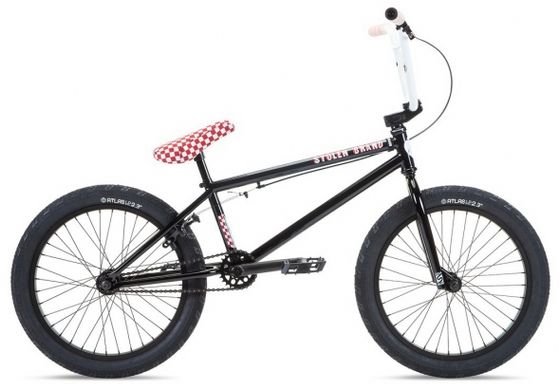 Велосипед BMX 20 "Stolen STEREO 20.75" BLACK W / FAST TIMES RED 2022