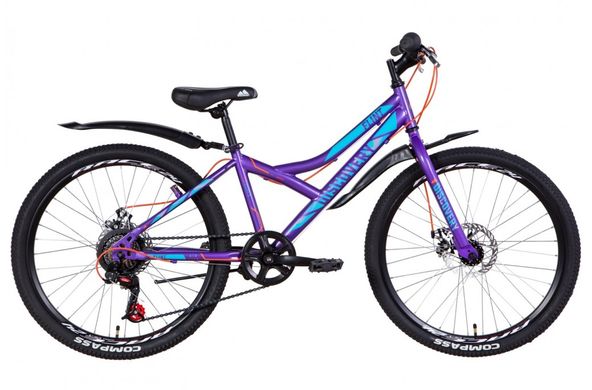 Велосипед 24 "Discovery FLINT DD фіолетовий 2021