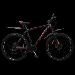 Велосипед Cross Hunter 27.5" рама - 17" чорно-червоний