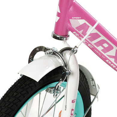 Велосипед Corso Maxis 18", сталь, ножні гальма, з кошиком, рожевий