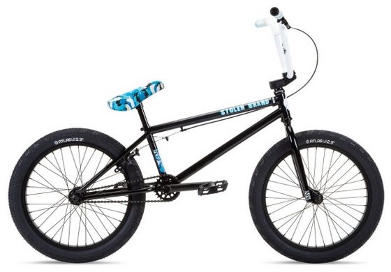 Велосипед BMX 20 "Stolen STEREO 20.75" BLACK W / SWAT BLUE CAMO 2022