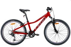 Велосипед 24" Leon JUNIOR AM Vbr 2022 (червоний з сірим)