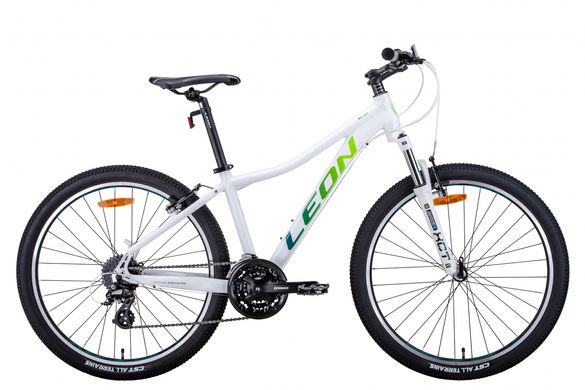 Велосипед 26" Leon HT-LADY 2021 (біло-синій з салатним)
