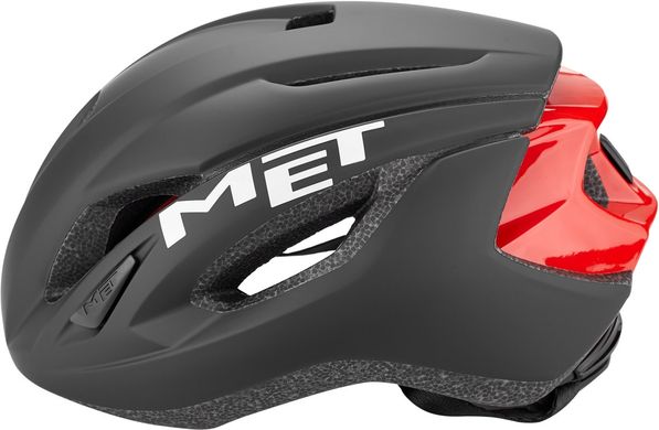 Шлем MET Strale Black Red matt glossy