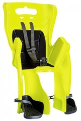 Сиденье заднее (детское велокресло) Bellelli LITTLE DUCK Standart Multifix до 22 кг, Неоновый желтый/черная подкладка (Hi Vision)