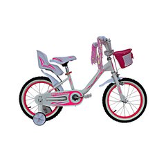 Велосипед VNC 16" Melany, 1617-FS-WP, 22 см розово-белый