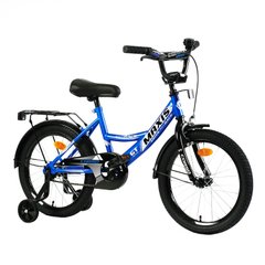 Велосипед Corso Maxis 18", сталь, ножные тормоза, сиденье с ручкой, синий