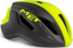 Шлем MET Strale Black Safety Yellow Panel | Matt