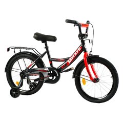 Велосипед Corso Maxis 18", сталь, ножні гальма, сидіння з ручкою, чорний з червоним