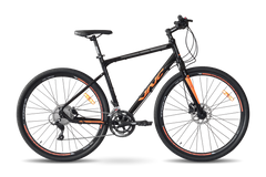 Велосипед VNC SweepRacer A7, 28" чорний з помаранчевим 2023