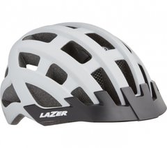 Шлем Lazer Compact dlx c мигалкой белый матовый