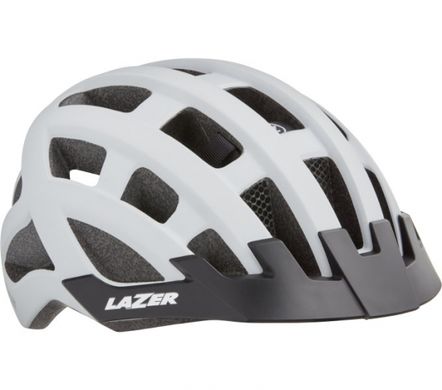 Шлем Lazer Compact dlx c мигалкой белый матовый