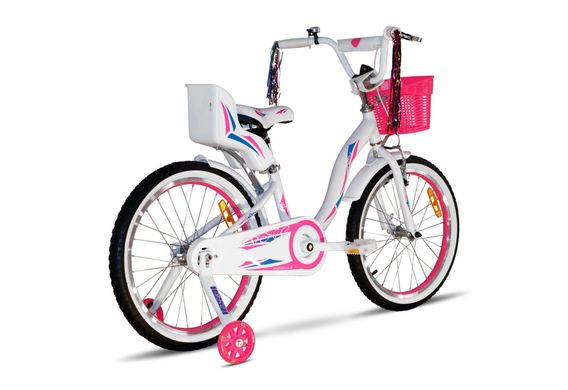 Велосипед VNC 16" Miss АС V9AC-16FA-BP, 22см белый с голубым и розовым