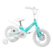 Велосипед Corso Revolt 14", магниевая рама, дисковые тормоза, литые диски, белый с бирюзовым - 1