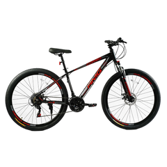 Велосипед Corso AMG 29", алюміній, дискові гальма, рама 19", сірий з червоним (MG-29360)