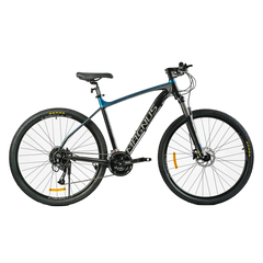 Велосипед Corso Magnus 29" рама алюмінієва 21", обладнання Shimano 27 швидкостей чорний з синім(MG-90935)
