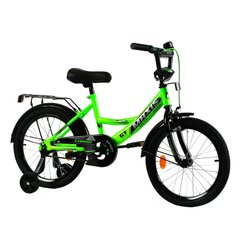 Велосипед Corso Maxis 18", сталь, ножні гальма, сидіння з ручкою, зелений
