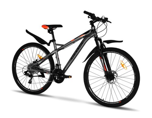 Велосипед 27,5" Atlantic Rekon DХ, алюміній, рама 17" помаранчово-сірий