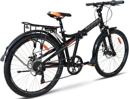 Велосипед VNC TerraWay A3 FS 26" чорний з помаранчевим 2023