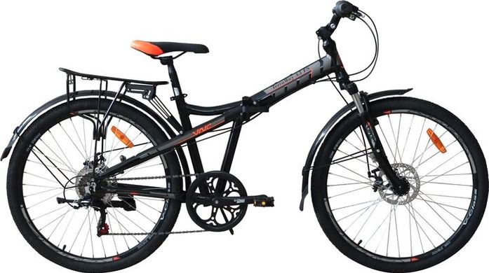Велосипед VNC TerraWay A3 FS 26" черный с оранжевым 2023