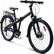 Велосипед VNC TerraWay A3 FS 26" чорний з помаранчевим 2023 - 2