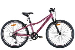 Велосипед 24" Leon JUNIOR Vbr 2022 (рожевий з чорним (м))