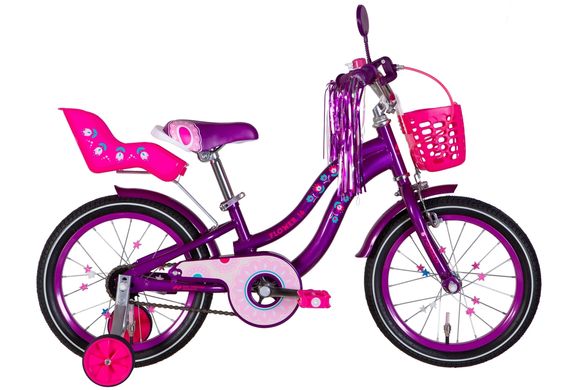 Велосипед 16" Formula FLOWER PREMIUM 2024 (фиолетовый)