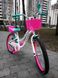 Велосипед 20" Formula FLOWER PREMIUM 2024 (білий з рожевим та бирюзовим) - 3
