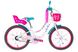 Велосипед 20" Formula FLOWER PREMIUM 2024 (білий з рожевим та бирюзовим) - 1