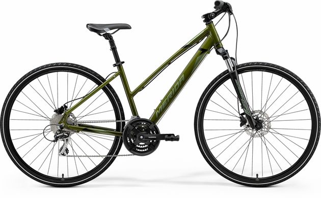 Велосипед 28 "Merida CROSSWAY 20-D L moss green (silver-green / black) 2021