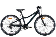 Велосипед 24" Leon JUNIOR Vbr 2022 (чорний з хакі (м))