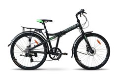 Велосипед VNC TerraWay A5 26" складной черный с серым 2023