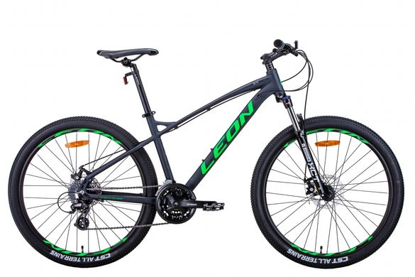 Велосипед 27.5" Leon XC-90 2021 (графітовий з зеленим)