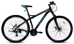 Велосипед VNC MontRider S4, чорний з блакитним 2023