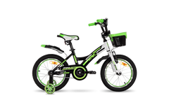 Велосипед 16" VNC Wave AC black /green, V9AC-16BA-BG, 22см (1384), чорно-зелений