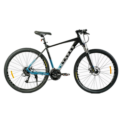 Велосипед Corso Antares 29", алюміній, рама 21", обладнання Shimano 24 швидкості, чорний з синім (AR-29940)