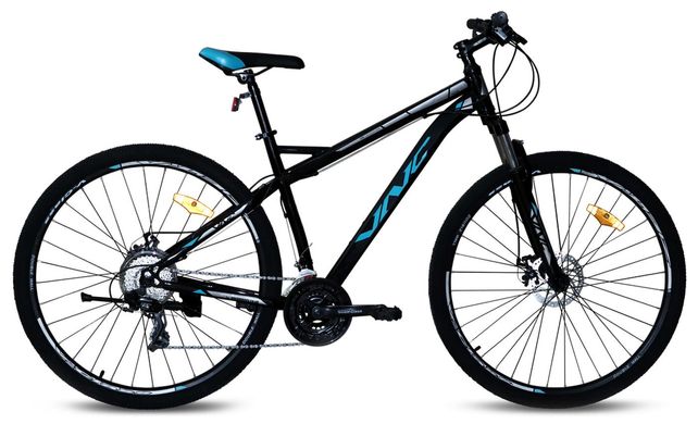 Велосипед VNC MontRider S4, чорний з блакитним 2023
