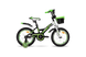 Велосипед 16" VNC Wave AC black/green, V9AC-16BA-BG, 22см (1384), черно-зеленый - 1