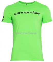 Футболка Cannondale с черным горизонтальным логотипом, зеленая