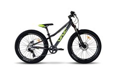 Велосипед 24" VNC Blaster A5, рама 12" чорний з салатовим 2023