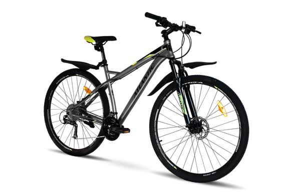 Велосипед 27,5" Atlantic Rekon FX, алюміній, рама 17" сіро-зелений