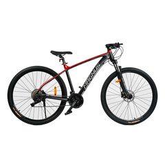 Велосипед Corso "Magnus" 29" MG-70014 рама алюмінієва 19", гідравлічні гальма Shimano, обладнання L-TWOO 27 швидкостей, червоний з чорним