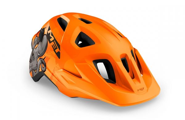 Шлем подростковый MET Eldar Orange Octopus | Matt