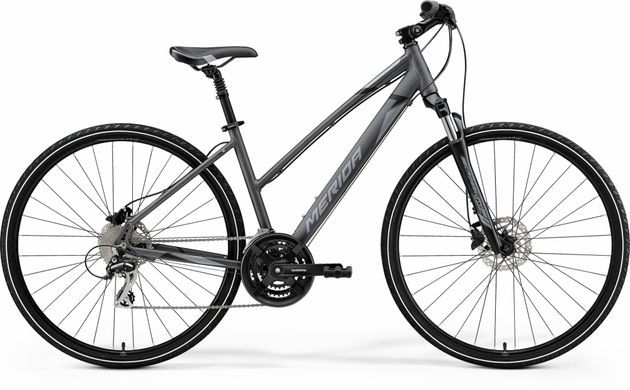 Велосипед 28 "Merida CROSSWAY 20-D L silk anthracite (grey / black) 2021
