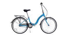 Велосипед складной Winner IBIZA 24" 3-скорости, планетарная втулка,голубой 2024
