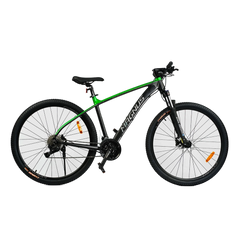 Велосипед Corso "Magnus" 29" MG-80055 рама алюминиевая 19", гидравлический тормоз Shimano, оборудование L-TWOO 27 скоростей, зеленый с черным
