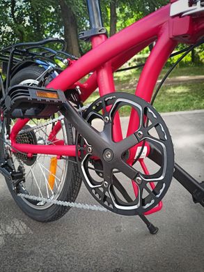 Велосипед 20" Dorozhnik ONYX, складний, 7 швидкостей червоний (м) 2022